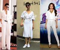 Sao Việt quyết hơn thua với thời trang white on white