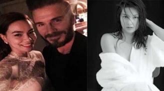 Hồ Hà selfie với David Beckham, Diễm My tự tin khoe mặt mộc