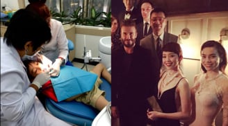 Hà Hồ du hí bên David Beckham, Cường Đô la đưa con đi khám