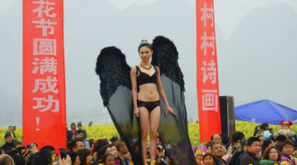 Ngắm Victoria's Secret phiên bản hội chợ hoa ở Trung Quốc