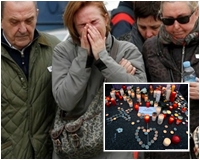 Nước mắt, nến và hoa tiễn đưa các nạn nhân vụ máy bay rơi