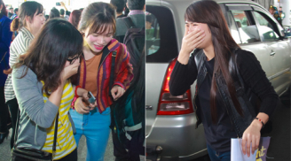 Fan Việt ôm mặt khóc khi đón thần tượng từ Hàn Quốc