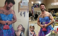 Người chú tuyệt vời mặc váy công chúa vì cháu gái