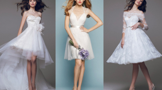 Những mẫu váy cưới ngắn đẹp nhất cho cô dâu hè 2015