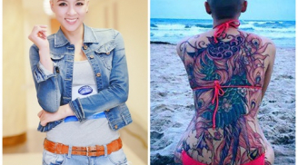 'Mỹ nhân đầu trọc' của Vietnam Idol gây sốc với hình xăm kín lưng