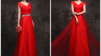 Váy cưới đỏ cho cô dâu rạng rỡ trong ngày vu quy