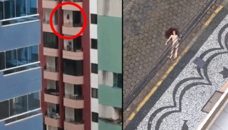 Cô gái khỏa thân nhảy lầu tự tử từ tầng 9
