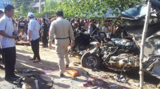 Xe du lịch Việt Nam gặp nạn ở Campuchia, ít nhất 25 người chết