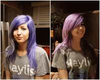 Cô gái gây tranh cãi về màu tóc: Tím hay xanh?