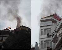 Hà Nội: Khách sạn cháy lớn, khách mặc quần đùi tháo chạy