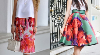 10 cách mặc đẹp với trang phục họa tiết in hoa rực rỡ cho bạn gái