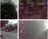 Đang cháy lớn ở Đài Truyền hình Việt Nam