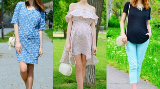 Blogger Malinina gợi ý mẹ bầu mặc đẹp, trẻ trung như tuổi 20