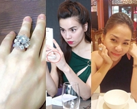 Những chiếc nhẫn kim cương bạc tỷ của sao Việt