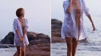 Thiếu nữ chụp 'ảnh nóng' ở bãi biển Đồ Sơn gây bão mạng