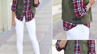 5 cách phối đồ với skinny jeans trắng tạo cảm hứng cho Thu này