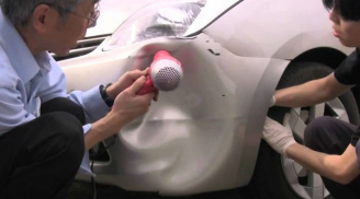 Người Nhật sửa vết móp trên ô tô theo cách khó tin