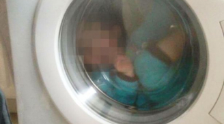 Nghịch đồ, bé trai bị cha thả vào máy giặt đến chết
