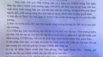 Trường cấp 3 ở Hà Nội cấm học sinh nữ tô son đến trường