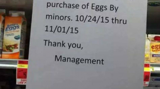 Vì Halloween 'an toàn', không bán trứng cho trẻ vị thành niên