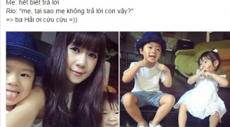'Chết cười' màn đối đáp của các cặp mẹ con nhà sao Việt