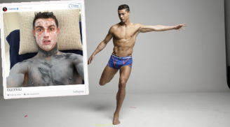 Ronaldo tung ảnh đang làm đẹp lên mạng xã hội