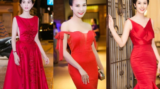 Mỹ nhân Việt 'hút mắt' người nhìn với đầm đỏ quyến rũ