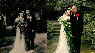 Đôi vợ chồng già chụp ảnh cưới 'Ngày ấy - Bây giờ' sau 7 thập kỷ