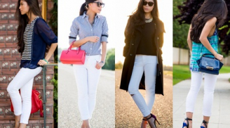 8 cách biến tấu cùng quần trắng sành điệu cho bạn gái(P1)