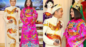 Cận cảnh bộ áo dài cưới như 'ông hoàng bà chúa' của Vân Trang