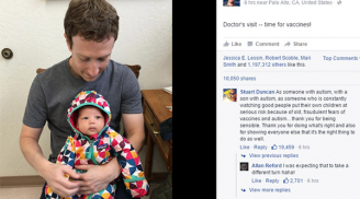 CEO Facebook 'khoe' ảnh con gái yêu đi tiêm chủng