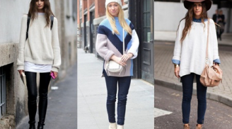 7 bí quyết mặc áo len oversize cực chất trong mùa lạnh