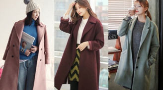 Áo khoác dáng dài phong cách Hàn mới nhất 2016 cho nàng công sở