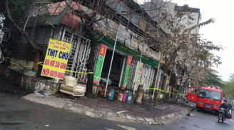Cháy lớn thiêu rụi 6 ki ốt ngày mùng 4 Tết ở Hà Nội
