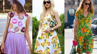 Hè mát rượi với váy áo họa tiết trái cây hot nhất 2016