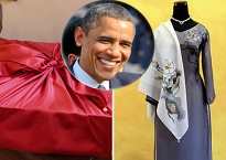 6 bí mật thú vị về chiếc áo dài tặng Đệ nhất phu nhân Obama