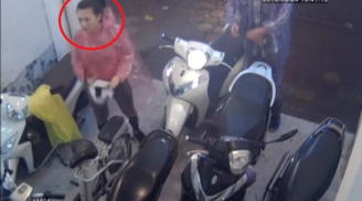 Camera ghi lại cảnh đôi nam nữ dàn cảnh trộm SH ở Hà Nội