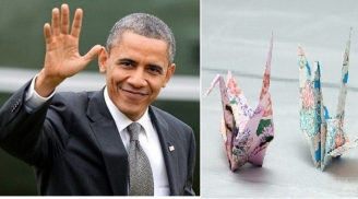 Tổng thống Obama gấp hạc giấy làm lay động trái tim người Nhật