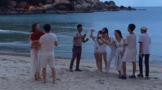 Lộ ảnh Hồ Ngọc Hà được đại gia kim cương cầu hôn trên bãi biển