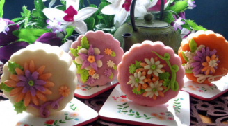 Cách làm bánh trung thu 3D, in hoa nổi