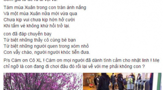 Ứa nước mắt xót xa với bài thơ GIÃ TỪ của mẹ bé Nhật Linh viết cho con gái đã đi xa