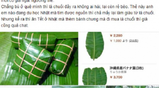 Lá chuối Việt Nam giá nửa triệu đồng được rao bán tràn lan trên mạng ở Nhật Bản