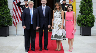 Phu nhân Tổng thống Donald Trump đẹp 'vượt mặt' Hoàng hậu Letizia nhờ phong cách thời trang tinh tế, sang trọng