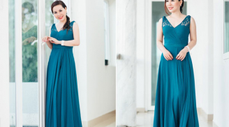Váy xanh dịu dàng kiêu kỳ như Nữ hoàng Kim Chi