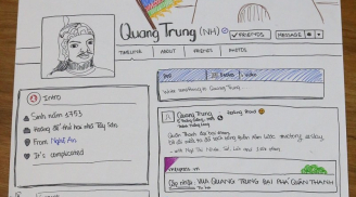 Lập facebook vua Quang Trung - mô hình học lịch sử online mới