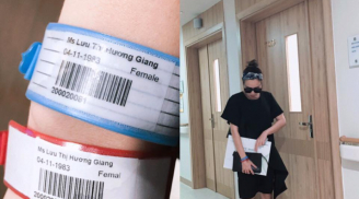 Lưu Hương Giang xuất viện chỉ sau 1 ngày mổ cấp cứu, nguy hiểm tính mạng
