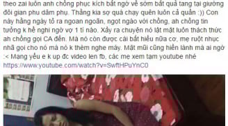 Clip: Chồng bắt tận tay vợ ở nhà nghỉ với bồ cả mấy tháng trời, bỏ con ốm đau ở nhà