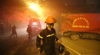 Vụ cháy quán karaoke trên đường Nguyễn Khang: Cơ bản đã dập tắt