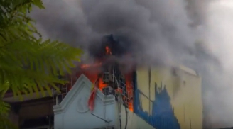 Video: Cháy lớn tại số nhà 55 Quốc Tử Giám, Hà Nội