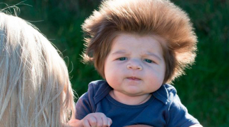 Dân mạng sửng sốt với bộ tóc siêu 'điện giật' của bé trai